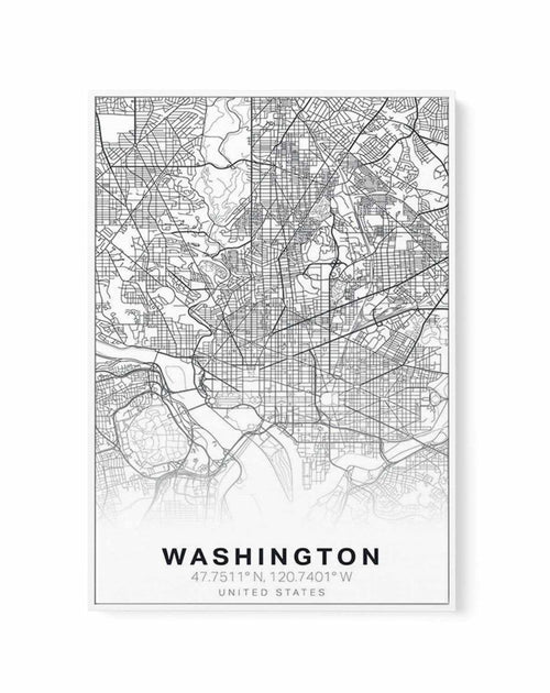 Line Art Map Of Washington | Framed Canvas-CANVAS-You can shop wall art online with Olive et Oriel for everything from abstract art to fun kids wall art. Our beautiful modern art prints and canvas art are available from large canvas prints to wall art paintings and our proudly Australian artwork collection offers only the highest quality framed large wall art and canvas art Australia - You can buy fashion photography prints or Hampton print posters and paintings on canvas from Olive et Oriel and