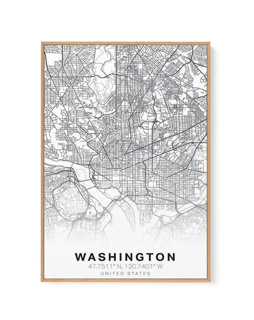 Line Art Map Of Washington | Framed Canvas-CANVAS-You can shop wall art online with Olive et Oriel for everything from abstract art to fun kids wall art. Our beautiful modern art prints and canvas art are available from large canvas prints to wall art paintings and our proudly Australian artwork collection offers only the highest quality framed large wall art and canvas art Australia - You can buy fashion photography prints or Hampton print posters and paintings on canvas from Olive et Oriel and