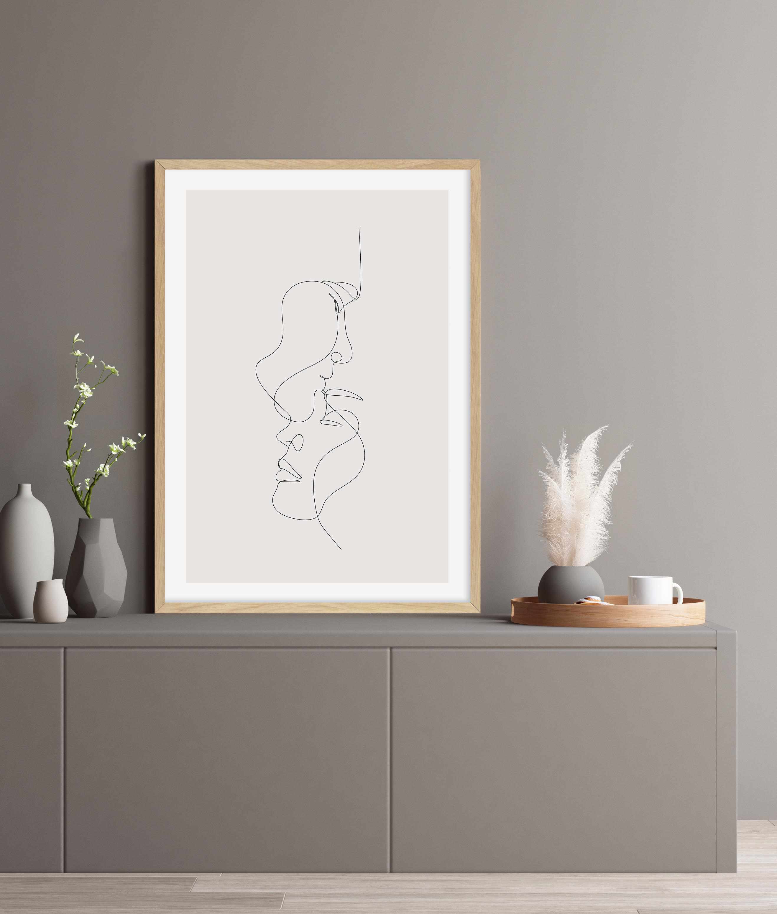 Line Figure III Art Print-PRINT-Olive et Oriel-Olive et Oriel-Buy-Australian-Art-Prints-Online-with-Olive-et-Oriel-Your-Artwork-Specialists-Austrailia-Decorate-With-Coastal-Photo-Wall-Art-Prints-From-Our-Beach-House-Artwork-Collection-Fine-Poster-and-Framed-Artwork