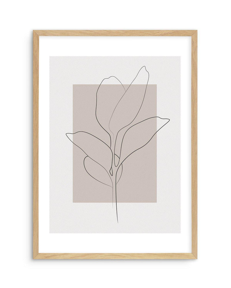 Lines of the Leaf Art Print-PRINT-Olive et Oriel-Olive et Oriel-A5 | 5.8" x 8.3" | 14.8 x 21cm-Oak-With White Border-Buy-Australian-Art-Prints-Online-with-Olive-et-Oriel-Your-Artwork-Specialists-Austrailia-Decorate-With-Coastal-Photo-Wall-Art-Prints-From-Our-Beach-House-Artwork-Collection-Fine-Poster-and-Framed-Artwork