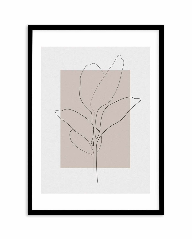 Lines of the Leaf Art Print-PRINT-Olive et Oriel-Olive et Oriel-A5 | 5.8" x 8.3" | 14.8 x 21cm-Black-With White Border-Buy-Australian-Art-Prints-Online-with-Olive-et-Oriel-Your-Artwork-Specialists-Austrailia-Decorate-With-Coastal-Photo-Wall-Art-Prints-From-Our-Beach-House-Artwork-Collection-Fine-Poster-and-Framed-Artwork
