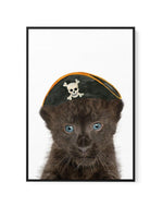 Little Black Leopard Cub | Pirate Hat | Framed Canvas-CANVAS-You can shop wall art online with Olive et Oriel for everything from abstract art to fun kids wall art. Our beautiful modern art prints and canvas art are available from large canvas prints to wall art paintings and our proudly Australian artwork collection offers only the highest quality framed large wall art and canvas art Australia - You can buy fashion photography prints or Hampton print posters and paintings on canvas from Olive e