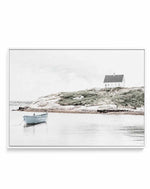 Little Blue Boat | Framed Canvas-CANVAS-You can shop wall art online with Olive et Oriel for everything from abstract art to fun kids wall art. Our beautiful modern art prints and canvas art are available from large canvas prints to wall art paintings and our proudly Australian artwork collection offers only the highest quality framed large wall art and canvas art Australia - You can buy fashion photography prints or Hampton print posters and paintings on canvas from Olive et Oriel and have them