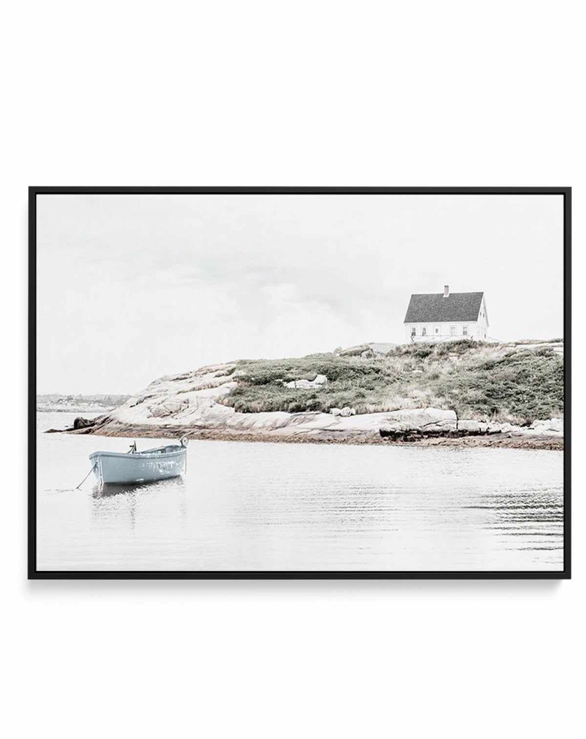 Little Blue Boat | Framed Canvas-CANVAS-You can shop wall art online with Olive et Oriel for everything from abstract art to fun kids wall art. Our beautiful modern art prints and canvas art are available from large canvas prints to wall art paintings and our proudly Australian artwork collection offers only the highest quality framed large wall art and canvas art Australia - You can buy fashion photography prints or Hampton print posters and paintings on canvas from Olive et Oriel and have them