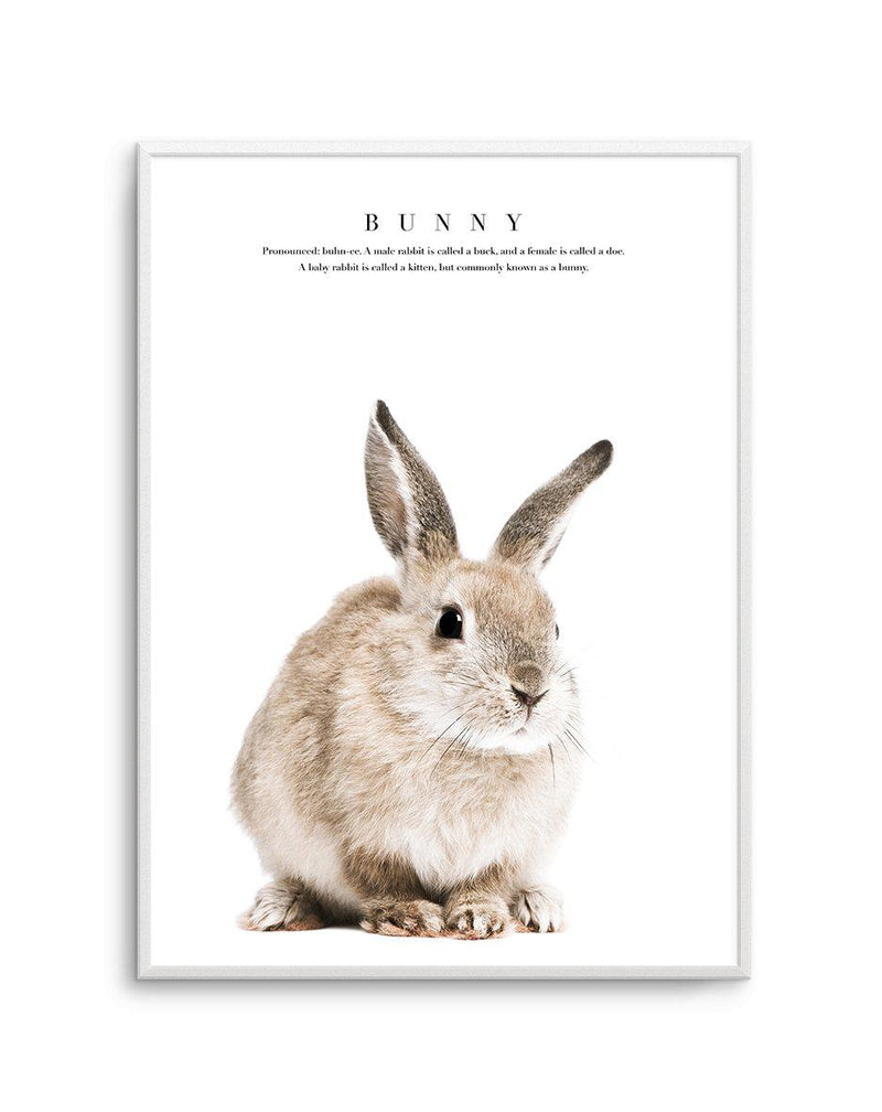 Baby Bunny Art Print-PRINT-Olive et Oriel-Olive et Oriel-A5 | 5.8" x 8.3" | 14.8 x 21cm-Unframed Art Print-With White Border-Buy-Australian-Art-Prints-Online-with-Olive-et-Oriel-Your-Artwork-Specialists-Austrailia-Decorate-With-Coastal-Photo-Wall-Art-Prints-From-Our-Beach-House-Artwork-Collection-Fine-Poster-and-Framed-Artwork