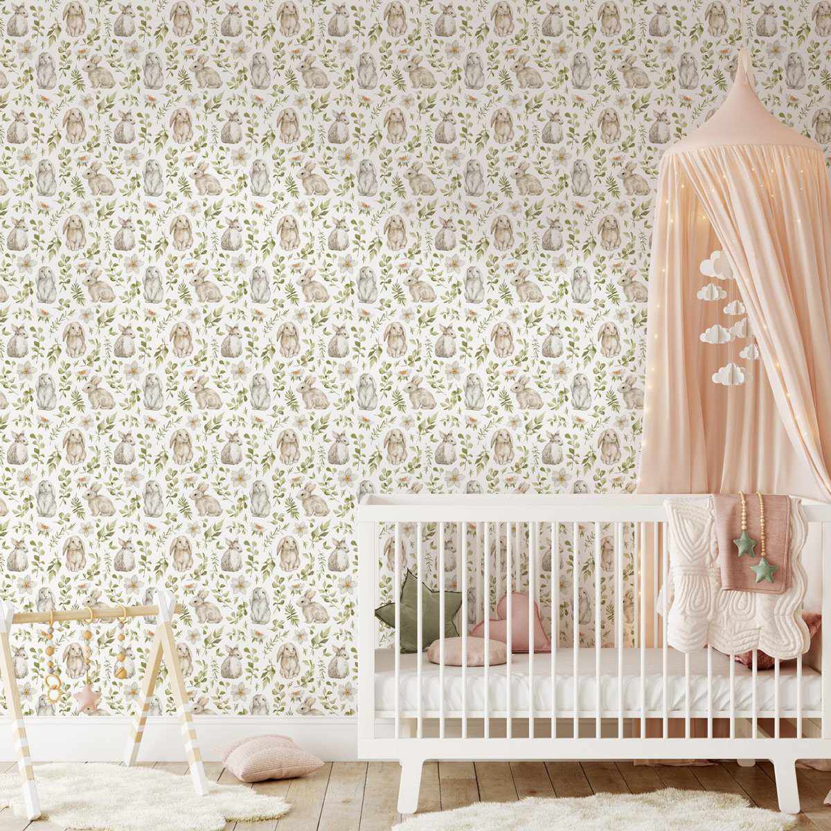 Little Bunny Wallpaper - Olive et Oriel