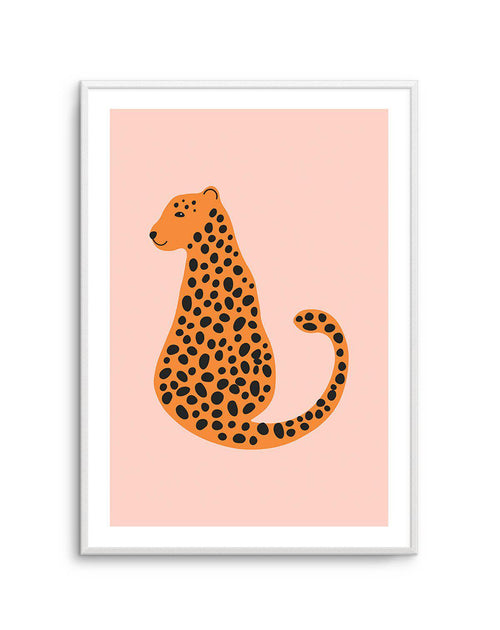 Little Cheetah Art Print-PRINT-Olive et Oriel-Olive et Oriel-A5 | 5.8" x 8.3" | 14.8 x 21cm-Unframed Art Print-With White Border-Buy-Australian-Art-Prints-Online-with-Olive-et-Oriel-Your-Artwork-Specialists-Austrailia-Decorate-With-Coastal-Photo-Wall-Art-Prints-From-Our-Beach-House-Artwork-Collection-Fine-Poster-and-Framed-Artwork