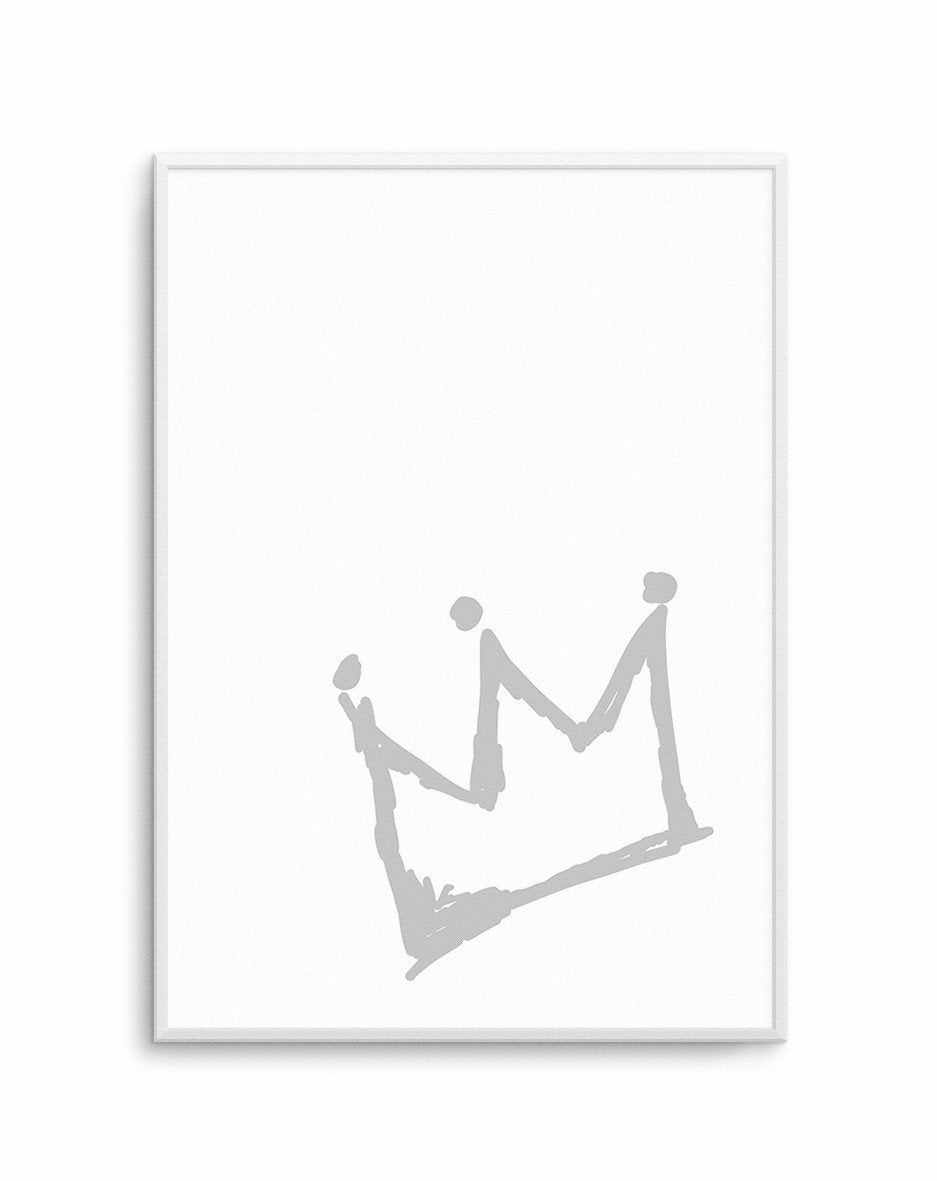 Little Crown | 2 Colour Options Art Print-PRINT-Olive et Oriel-Olive et Oriel-A5 | 5.8" x 8.3" | 14.8 x 21cm-Oak-With White Border-Buy-Australian-Art-Prints-Online-with-Olive-et-Oriel-Your-Artwork-Specialists-Austrailia-Decorate-With-Coastal-Photo-Wall-Art-Prints-From-Our-Beach-House-Artwork-Collection-Fine-Poster-and-Framed-Artwork