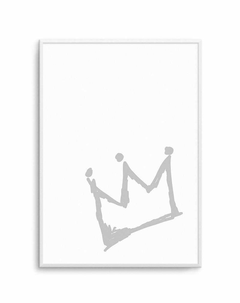Little Crown | 2 Colour Options Art Print-PRINT-Olive et Oriel-Olive et Oriel-A5 | 5.8" x 8.3" | 14.8 x 21cm-Oak-With White Border-Buy-Australian-Art-Prints-Online-with-Olive-et-Oriel-Your-Artwork-Specialists-Austrailia-Decorate-With-Coastal-Photo-Wall-Art-Prints-From-Our-Beach-House-Artwork-Collection-Fine-Poster-and-Framed-Artwork