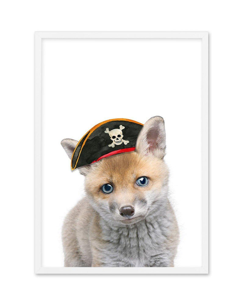Little Fox | Pirate Hat Art Print-PRINT-Olive et Oriel-Olive et Oriel-A5 | 5.8" x 8.3" | 14.8 x 21cm-White-With White Border-Buy-Australian-Art-Prints-Online-with-Olive-et-Oriel-Your-Artwork-Specialists-Austrailia-Decorate-With-Coastal-Photo-Wall-Art-Prints-From-Our-Beach-House-Artwork-Collection-Fine-Poster-and-Framed-Artwork