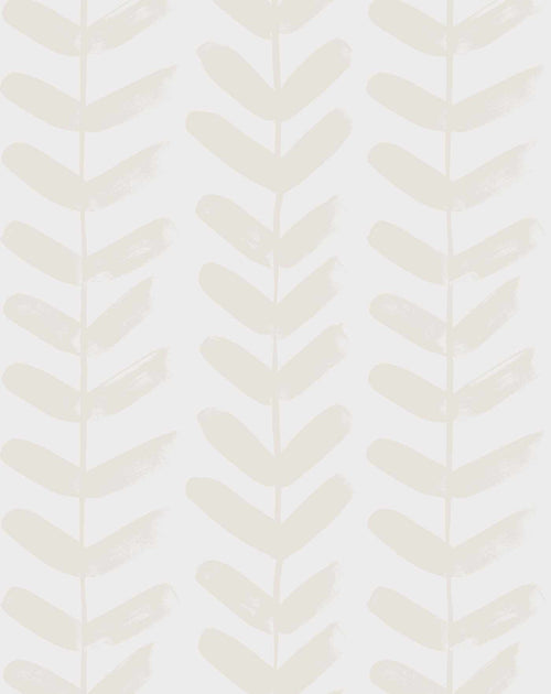 Little Leaf in Sand Wallpaper - Olive et Oriel