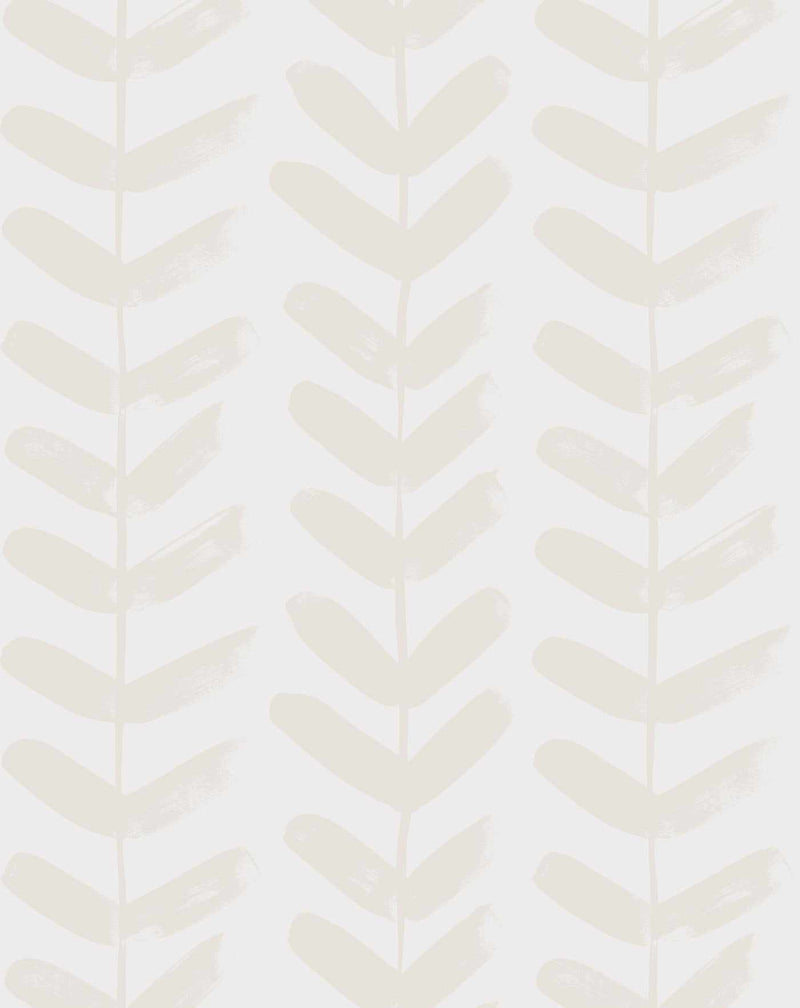 Little Leaf in Sand Wallpaper - Olive et Oriel