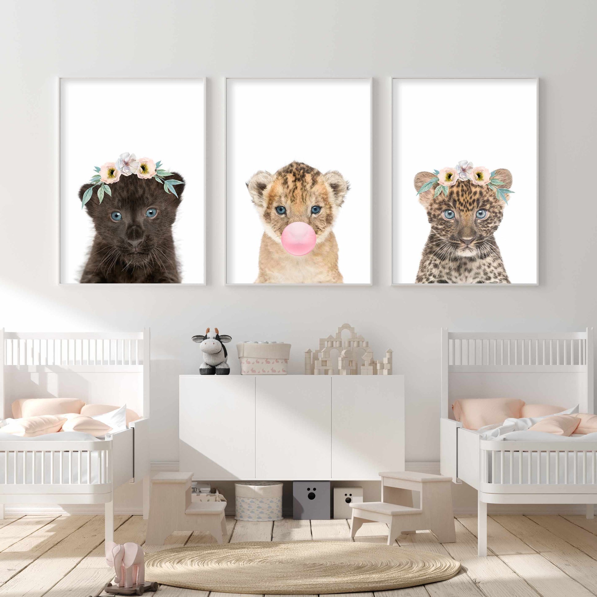 Little Leopard Cub | Flower Crown Art Print-PRINT-Olive et Oriel-Olive et Oriel-Buy-Australian-Art-Prints-Online-with-Olive-et-Oriel-Your-Artwork-Specialists-Austrailia-Decorate-With-Coastal-Photo-Wall-Art-Prints-From-Our-Beach-House-Artwork-Collection-Fine-Poster-and-Framed-Artwork