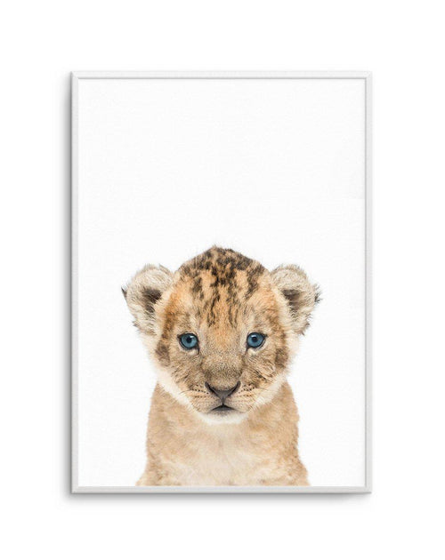 Little Lion Cub Art Print-PRINT-Olive et Oriel-Olive et Oriel-A5 | 5.8" x 8.3" | 14.8 x 21cm-Unframed Art Print-With White Border-Buy-Australian-Art-Prints-Online-with-Olive-et-Oriel-Your-Artwork-Specialists-Austrailia-Decorate-With-Coastal-Photo-Wall-Art-Prints-From-Our-Beach-House-Artwork-Collection-Fine-Poster-and-Framed-Artwork