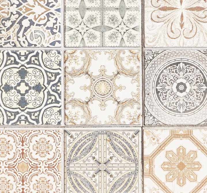 Little Moroccan Tiles Wallpaper - Olive et Oriel