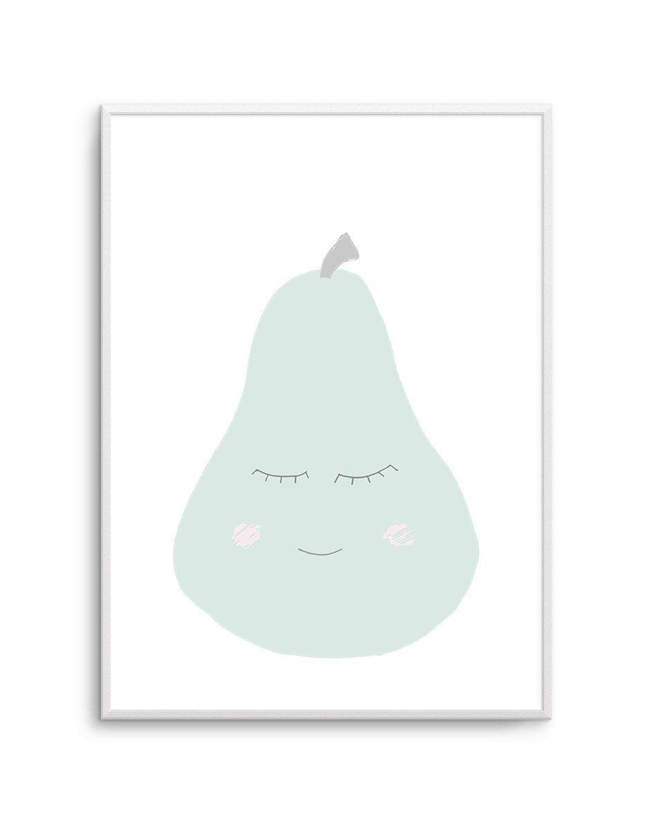 Little Pear Art Print-PRINT-Olive et Oriel-Olive et Oriel-A5 | 5.8" x 8.3" | 14.8 x 21cm-Unframed Art Print-With White Border-Buy-Australian-Art-Prints-Online-with-Olive-et-Oriel-Your-Artwork-Specialists-Austrailia-Decorate-With-Coastal-Photo-Wall-Art-Prints-From-Our-Beach-House-Artwork-Collection-Fine-Poster-and-Framed-Artwork