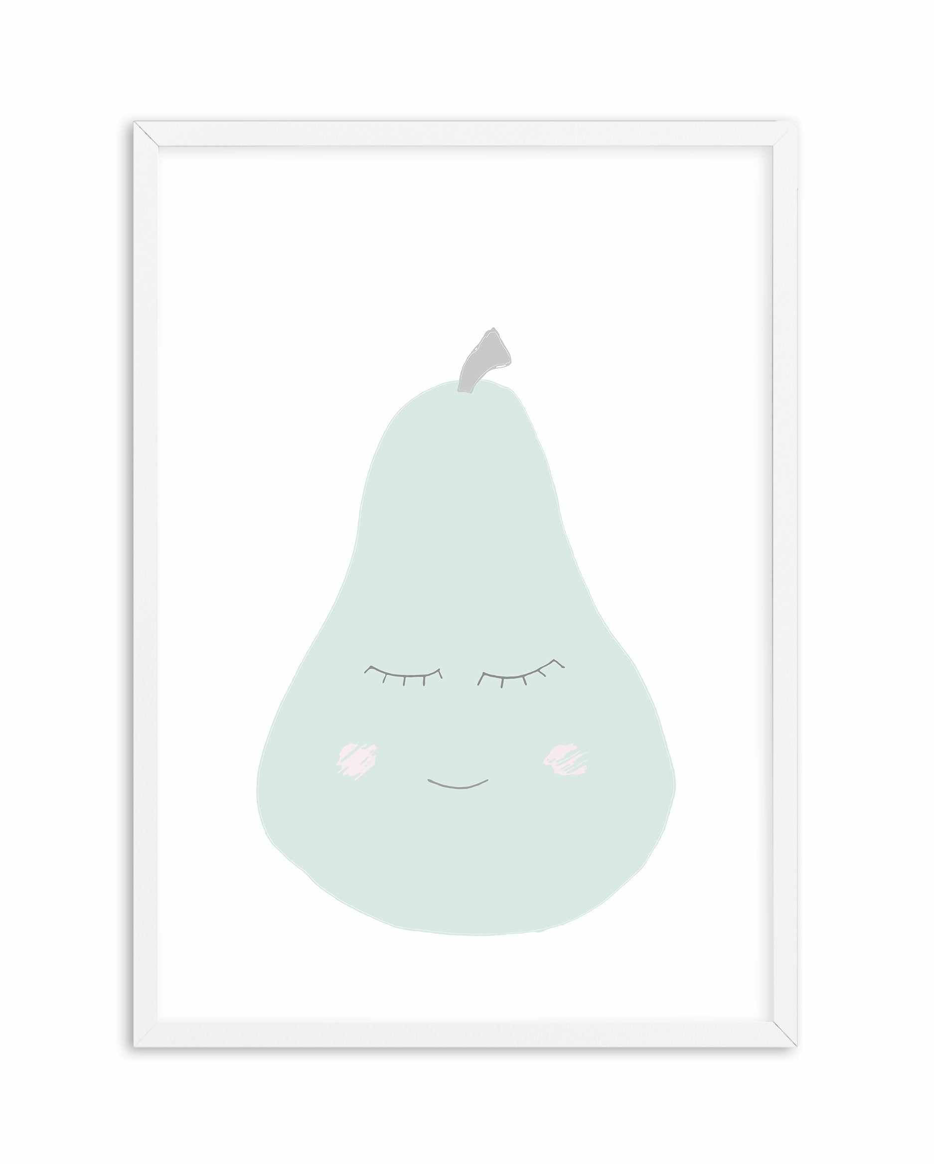 Little Pear Art Print-PRINT-Olive et Oriel-Olive et Oriel-A5 | 5.8" x 8.3" | 14.8 x 21cm-White-With White Border-Buy-Australian-Art-Prints-Online-with-Olive-et-Oriel-Your-Artwork-Specialists-Austrailia-Decorate-With-Coastal-Photo-Wall-Art-Prints-From-Our-Beach-House-Artwork-Collection-Fine-Poster-and-Framed-Artwork