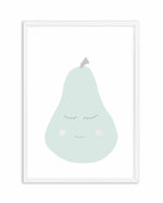 Little Pear Art Print-PRINT-Olive et Oriel-Olive et Oriel-A5 | 5.8" x 8.3" | 14.8 x 21cm-White-With White Border-Buy-Australian-Art-Prints-Online-with-Olive-et-Oriel-Your-Artwork-Specialists-Austrailia-Decorate-With-Coastal-Photo-Wall-Art-Prints-From-Our-Beach-House-Artwork-Collection-Fine-Poster-and-Framed-Artwork