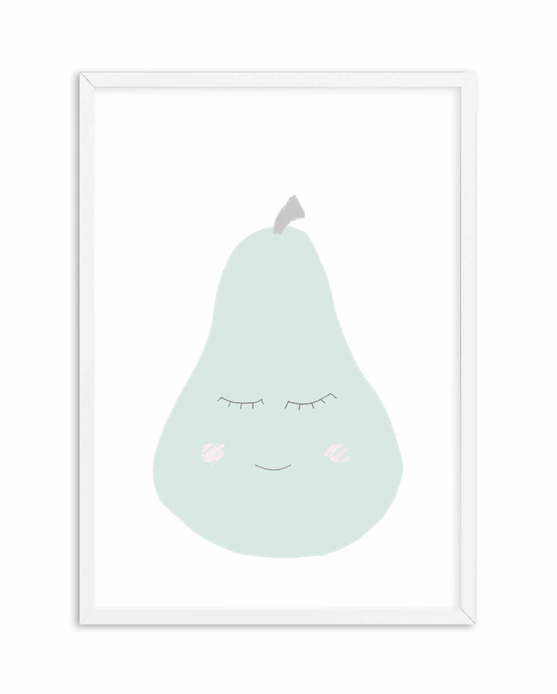Little Pear Art Print-PRINT-Olive et Oriel-Olive et Oriel-A5 | 5.8" x 8.3" | 14.8 x 21cm-White-With White Border-Buy-Australian-Art-Prints-Online-with-Olive-et-Oriel-Your-Artwork-Specialists-Austrailia-Decorate-With-Coastal-Photo-Wall-Art-Prints-From-Our-Beach-House-Artwork-Collection-Fine-Poster-and-Framed-Artwork