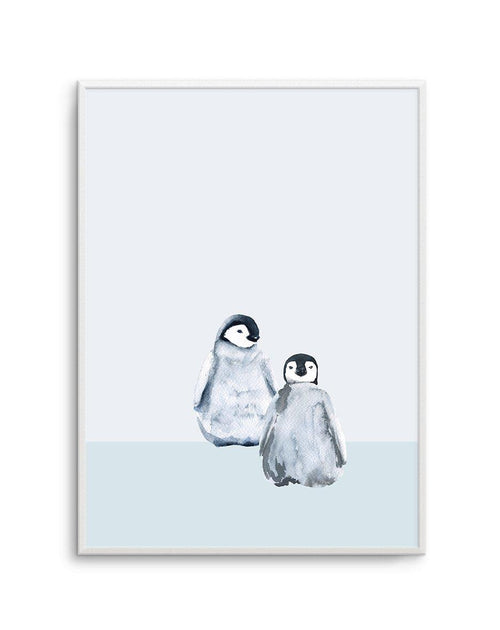 Little Penguins I Art Print-PRINT-Olive et Oriel-Olive et Oriel-A5 | 5.8" x 8.3" | 14.8 x 21cm-Unframed Art Print-With White Border-Buy-Australian-Art-Prints-Online-with-Olive-et-Oriel-Your-Artwork-Specialists-Austrailia-Decorate-With-Coastal-Photo-Wall-Art-Prints-From-Our-Beach-House-Artwork-Collection-Fine-Poster-and-Framed-Artwork