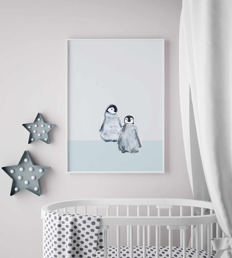 Little Penguins I Art Print-PRINT-Olive et Oriel-Olive et Oriel-Buy-Australian-Art-Prints-Online-with-Olive-et-Oriel-Your-Artwork-Specialists-Austrailia-Decorate-With-Coastal-Photo-Wall-Art-Prints-From-Our-Beach-House-Artwork-Collection-Fine-Poster-and-Framed-Artwork