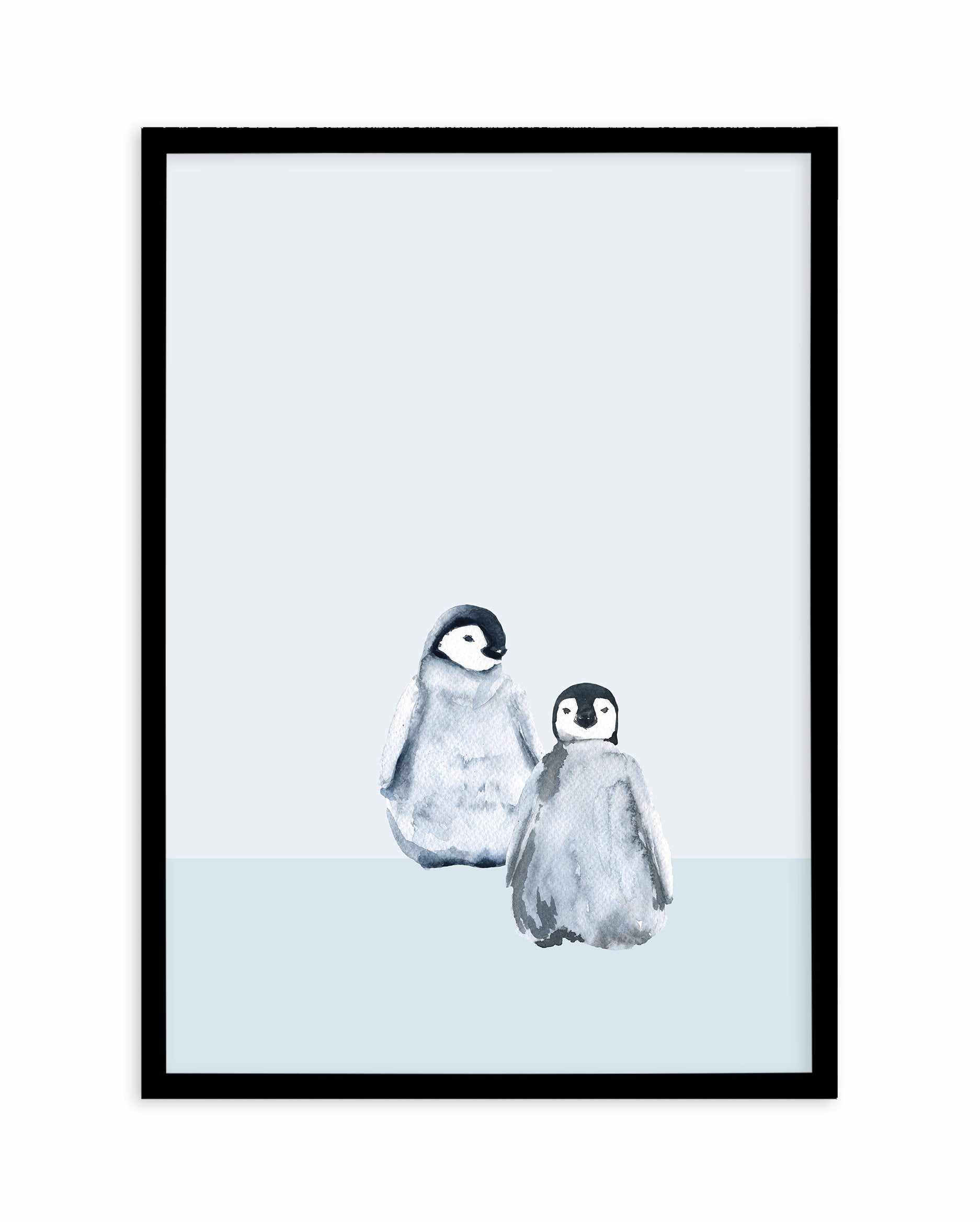 Little Penguins I Art Print-PRINT-Olive et Oriel-Olive et Oriel-A5 | 5.8" x 8.3" | 14.8 x 21cm-Black-With White Border-Buy-Australian-Art-Prints-Online-with-Olive-et-Oriel-Your-Artwork-Specialists-Austrailia-Decorate-With-Coastal-Photo-Wall-Art-Prints-From-Our-Beach-House-Artwork-Collection-Fine-Poster-and-Framed-Artwork