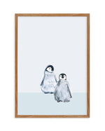 Little Penguins I Art Print-PRINT-Olive et Oriel-Olive et Oriel-50x70 cm | 19.6" x 27.5"-Walnut-With White Border-Buy-Australian-Art-Prints-Online-with-Olive-et-Oriel-Your-Artwork-Specialists-Austrailia-Decorate-With-Coastal-Photo-Wall-Art-Prints-From-Our-Beach-House-Artwork-Collection-Fine-Poster-and-Framed-Artwork