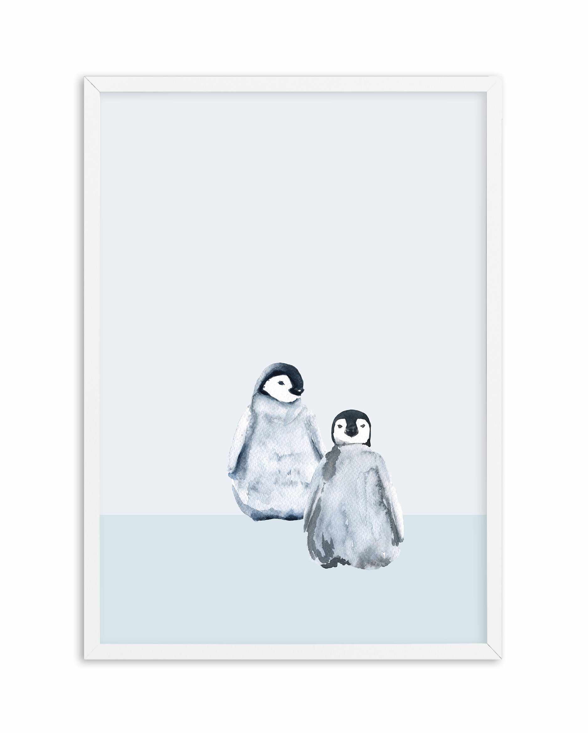 Little Penguins I Art Print-PRINT-Olive et Oriel-Olive et Oriel-A5 | 5.8" x 8.3" | 14.8 x 21cm-White-With White Border-Buy-Australian-Art-Prints-Online-with-Olive-et-Oriel-Your-Artwork-Specialists-Austrailia-Decorate-With-Coastal-Photo-Wall-Art-Prints-From-Our-Beach-House-Artwork-Collection-Fine-Poster-and-Framed-Artwork