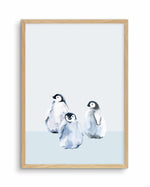 Little Penguins II Art Print-PRINT-Olive et Oriel-Olive et Oriel-A5 | 5.8" x 8.3" | 14.8 x 21cm-Oak-With White Border-Buy-Australian-Art-Prints-Online-with-Olive-et-Oriel-Your-Artwork-Specialists-Austrailia-Decorate-With-Coastal-Photo-Wall-Art-Prints-From-Our-Beach-House-Artwork-Collection-Fine-Poster-and-Framed-Artwork