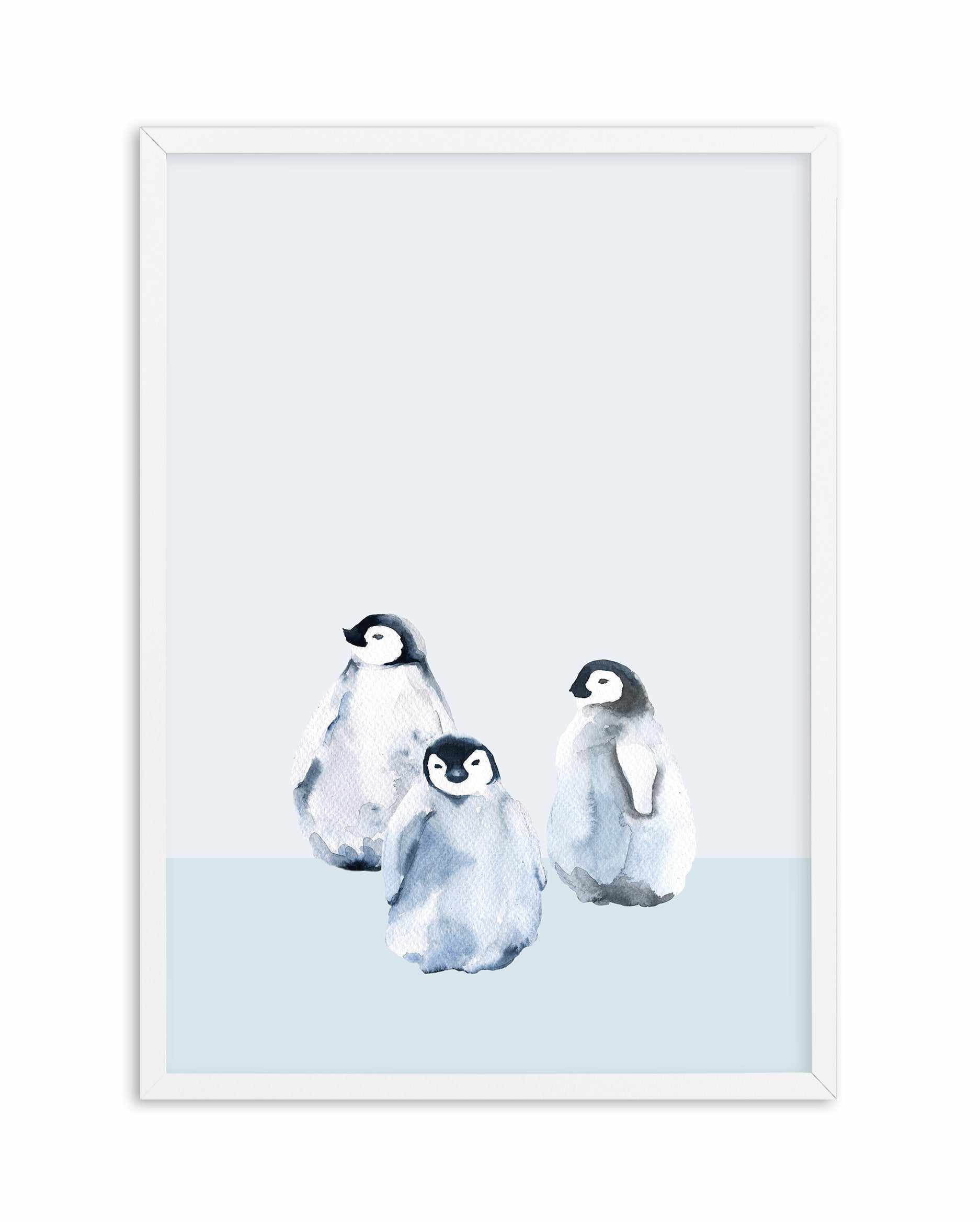 Little Penguins II Art Print-PRINT-Olive et Oriel-Olive et Oriel-A5 | 5.8" x 8.3" | 14.8 x 21cm-White-With White Border-Buy-Australian-Art-Prints-Online-with-Olive-et-Oriel-Your-Artwork-Specialists-Austrailia-Decorate-With-Coastal-Photo-Wall-Art-Prints-From-Our-Beach-House-Artwork-Collection-Fine-Poster-and-Framed-Artwork