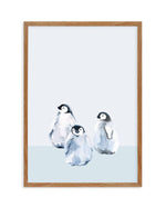 Little Penguins II Art Print-PRINT-Olive et Oriel-Olive et Oriel-50x70 cm | 19.6" x 27.5"-Walnut-With White Border-Buy-Australian-Art-Prints-Online-with-Olive-et-Oriel-Your-Artwork-Specialists-Austrailia-Decorate-With-Coastal-Photo-Wall-Art-Prints-From-Our-Beach-House-Artwork-Collection-Fine-Poster-and-Framed-Artwork
