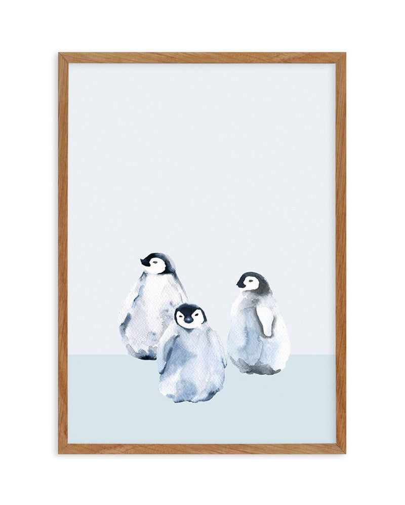 Little Penguins II Art Print-PRINT-Olive et Oriel-Olive et Oriel-50x70 cm | 19.6" x 27.5"-Walnut-With White Border-Buy-Australian-Art-Prints-Online-with-Olive-et-Oriel-Your-Artwork-Specialists-Austrailia-Decorate-With-Coastal-Photo-Wall-Art-Prints-From-Our-Beach-House-Artwork-Collection-Fine-Poster-and-Framed-Artwork