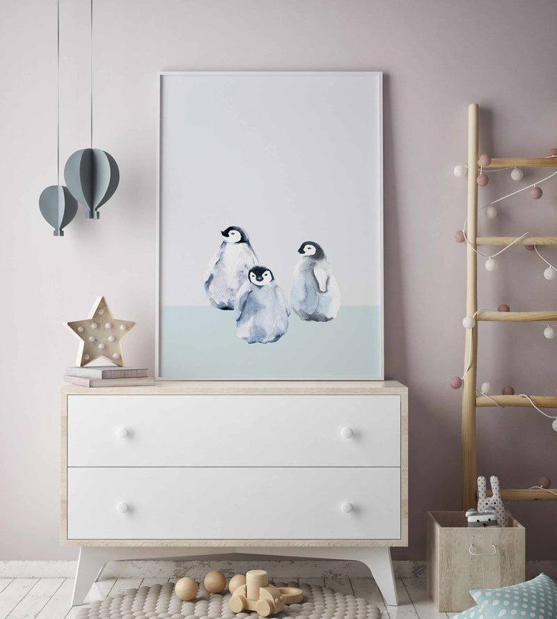 Little Penguins II Art Print-PRINT-Olive et Oriel-Olive et Oriel-Buy-Australian-Art-Prints-Online-with-Olive-et-Oriel-Your-Artwork-Specialists-Austrailia-Decorate-With-Coastal-Photo-Wall-Art-Prints-From-Our-Beach-House-Artwork-Collection-Fine-Poster-and-Framed-Artwork