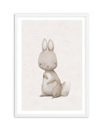 Little Rabbit Art Print-PRINT-Olive et Oriel-Olive et Oriel-A5 | 5.8" x 8.3" | 14.8 x 21cm-White-With White Border-Buy-Australian-Art-Prints-Online-with-Olive-et-Oriel-Your-Artwork-Specialists-Austrailia-Decorate-With-Coastal-Photo-Wall-Art-Prints-From-Our-Beach-House-Artwork-Collection-Fine-Poster-and-Framed-Artwork