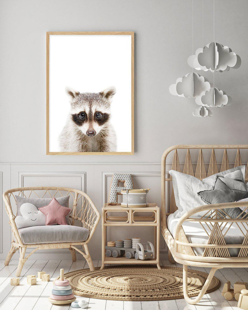 Little Raccoon Art Print-PRINT-Olive et Oriel-Olive et Oriel-Buy-Australian-Art-Prints-Online-with-Olive-et-Oriel-Your-Artwork-Specialists-Austrailia-Decorate-With-Coastal-Photo-Wall-Art-Prints-From-Our-Beach-House-Artwork-Collection-Fine-Poster-and-Framed-Artwork