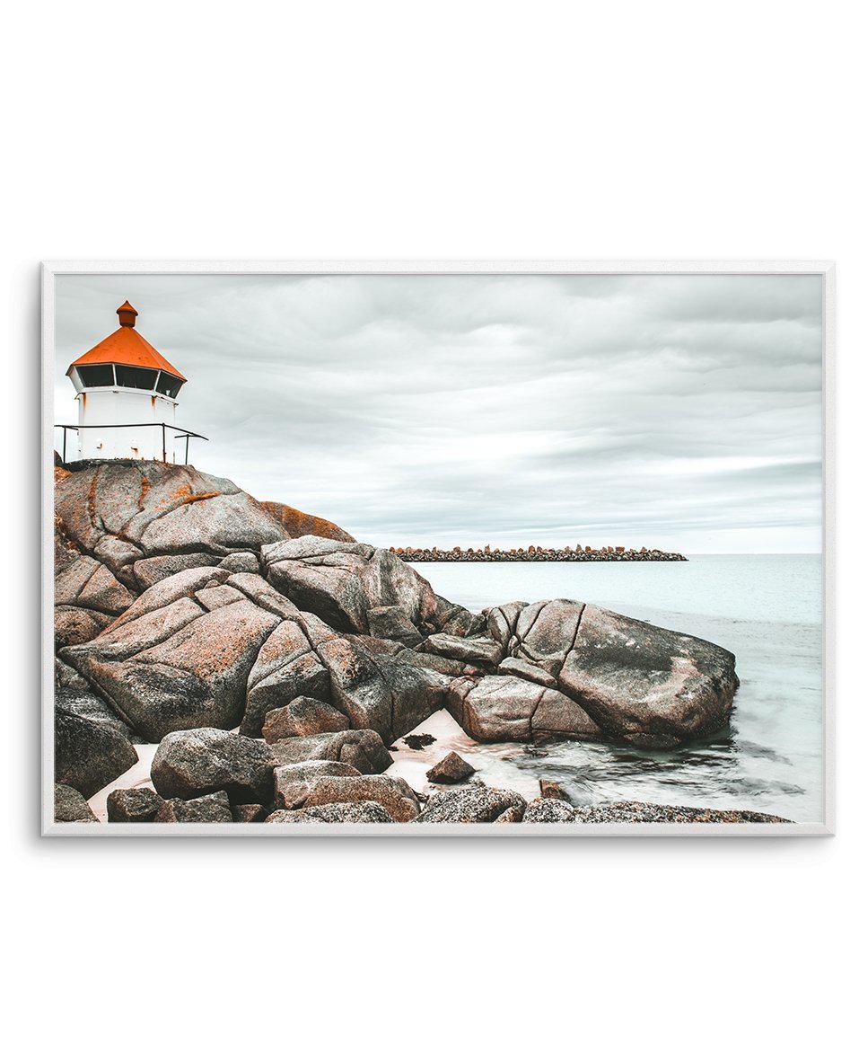 Little Red Lighthouse Art Print-PRINT-Olive et Oriel-Olive et Oriel-A5 | 5.8" x 8.3" | 14.8 x 21cm-Unframed Art Print-With White Border-Buy-Australian-Art-Prints-Online-with-Olive-et-Oriel-Your-Artwork-Specialists-Austrailia-Decorate-With-Coastal-Photo-Wall-Art-Prints-From-Our-Beach-House-Artwork-Collection-Fine-Poster-and-Framed-Artwork