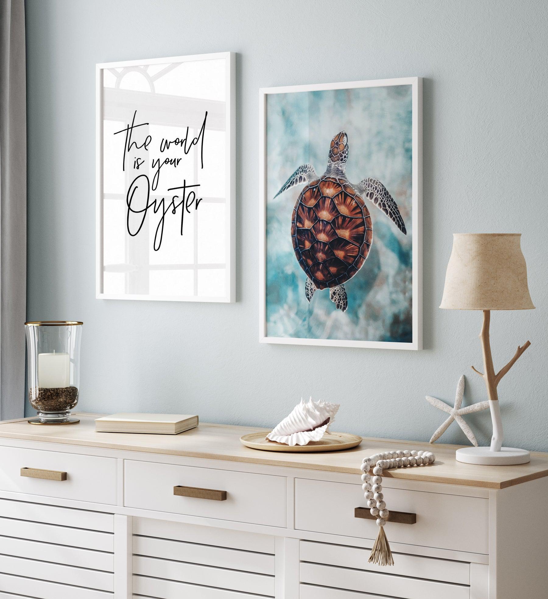 Little Turtle Art Print-PRINT-Olive et Oriel-Olive et Oriel-Buy-Australian-Art-Prints-Online-with-Olive-et-Oriel-Your-Artwork-Specialists-Austrailia-Decorate-With-Coastal-Photo-Wall-Art-Prints-From-Our-Beach-House-Artwork-Collection-Fine-Poster-and-Framed-Artwork