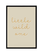 Little Wild One Art Print-PRINT-Olive et Oriel-Olive et Oriel-A5 | 5.8" x 8.3" | 14.8 x 21cm-Black-With White Border-Buy-Australian-Art-Prints-Online-with-Olive-et-Oriel-Your-Artwork-Specialists-Austrailia-Decorate-With-Coastal-Photo-Wall-Art-Prints-From-Our-Beach-House-Artwork-Collection-Fine-Poster-and-Framed-Artwork
