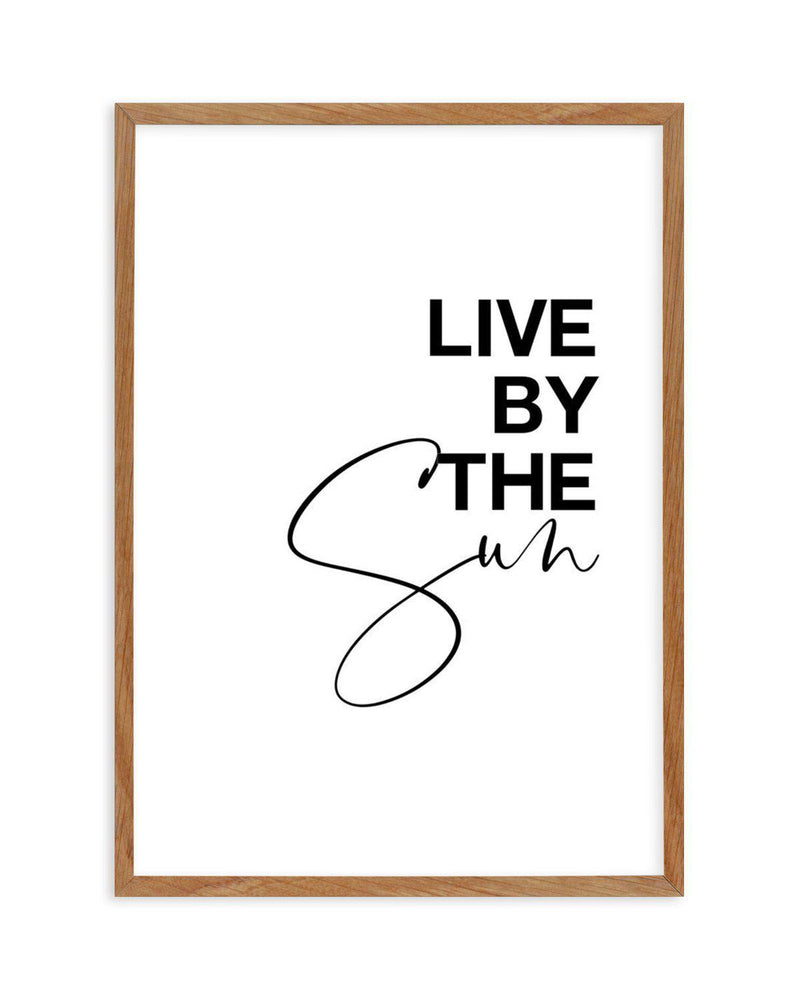 Live By The Sun Art Print-PRINT-Olive et Oriel-Olive et Oriel-50x70 cm | 19.6" x 27.5"-Walnut-With White Border-Buy-Australian-Art-Prints-Online-with-Olive-et-Oriel-Your-Artwork-Specialists-Austrailia-Decorate-With-Coastal-Photo-Wall-Art-Prints-From-Our-Beach-House-Artwork-Collection-Fine-Poster-and-Framed-Artwork