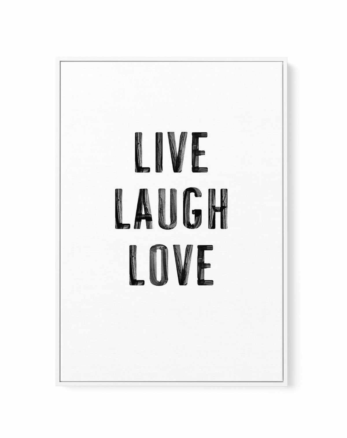 Live Laugh Love | 3 Colour Options | Framed Canvas-CANVAS-You can shop wall art online with Olive et Oriel for everything from abstract art to fun kids wall art. Our beautiful modern art prints and canvas art are available from large canvas prints to wall art paintings and our proudly Australian artwork collection offers only the highest quality framed large wall art and canvas art Australia - You can buy fashion photography prints or Hampton print posters and paintings on canvas from Olive et O