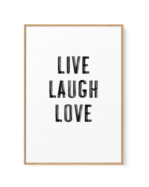 Live Laugh Love | 3 Colour Options | Framed Canvas-CANVAS-You can shop wall art online with Olive et Oriel for everything from abstract art to fun kids wall art. Our beautiful modern art prints and canvas art are available from large canvas prints to wall art paintings and our proudly Australian artwork collection offers only the highest quality framed large wall art and canvas art Australia - You can buy fashion photography prints or Hampton print posters and paintings on canvas from Olive et O
