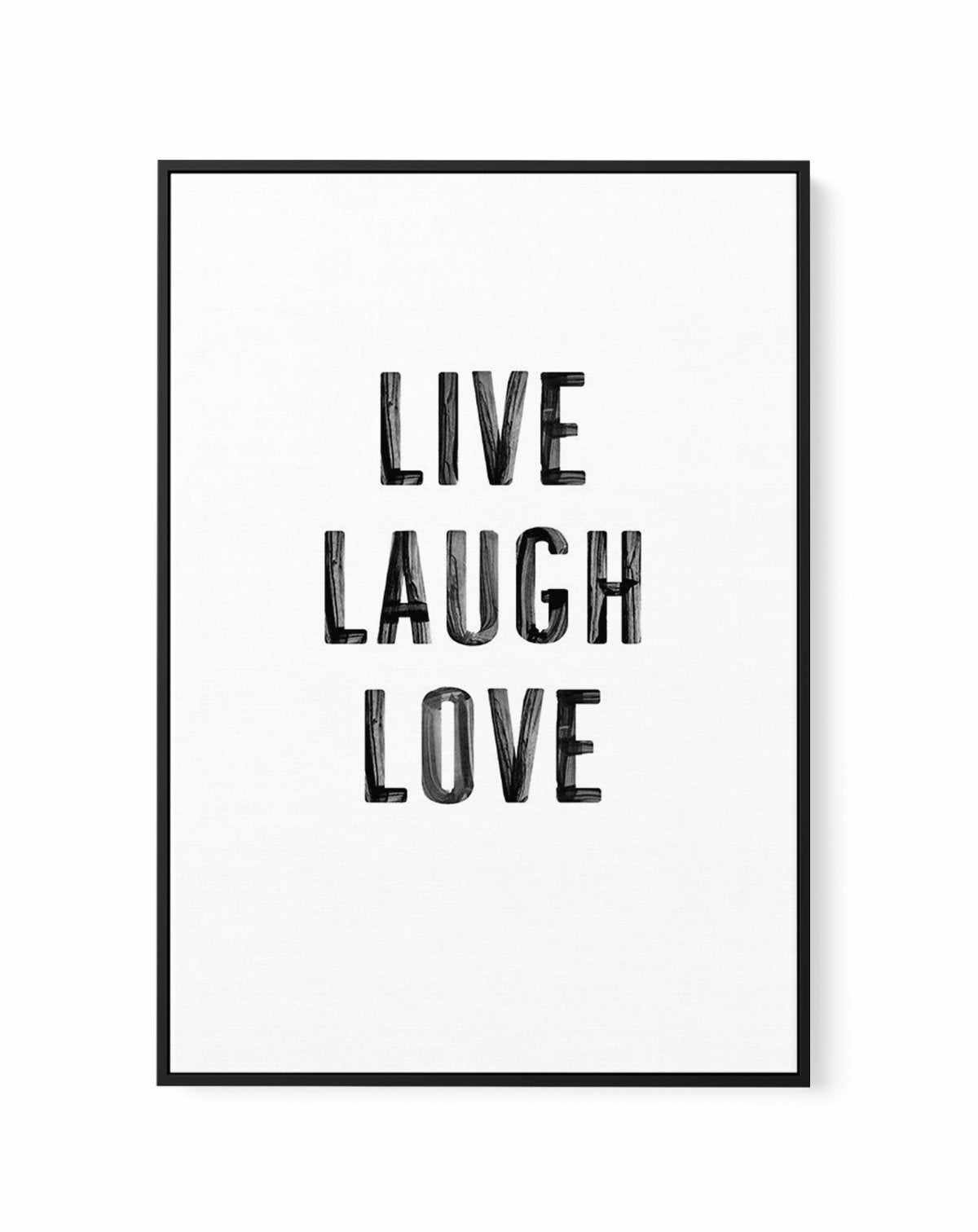 Live Laugh Love | 3 Colour Options | Framed Canvas-CANVAS-You can shop wall art online with Olive et Oriel for everything from abstract art to fun kids wall art. Our beautiful modern art prints and canvas art are available from large canvas prints to wall art paintings and our proudly Australian artwork collection offers only the highest quality framed large wall art and canvas art Australia - You can buy fashion photography prints or Hampton print posters and paintings on canvas from Olive et O