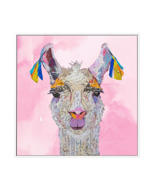 Llama Read About It | Framed Canvas-CANVAS-You can shop wall art online with Olive et Oriel for everything from abstract art to fun kids wall art. Our beautiful modern art prints and canvas art are available from large canvas prints to wall art paintings and our proudly Australian artwork collection offers only the highest quality framed large wall art and canvas art Australia - You can buy fashion photography prints or Hampton print posters and paintings on canvas from Olive et Oriel and have t