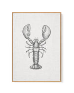 Lobster on Linen | Framed Canvas-CANVAS-You can shop wall art online with Olive et Oriel for everything from abstract art to fun kids wall art. Our beautiful modern art prints and canvas art are available from large canvas prints to wall art paintings and our proudly Australian artwork collection offers only the highest quality framed large wall art and canvas art Australia - You can buy fashion photography prints or Hampton print posters and paintings on canvas from Olive et Oriel and have them