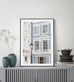 London 'Blue House' Art Print-PRINT-Olive et Oriel-Olive et Oriel-Buy-Australian-Art-Prints-Online-with-Olive-et-Oriel-Your-Artwork-Specialists-Austrailia-Decorate-With-Coastal-Photo-Wall-Art-Prints-From-Our-Beach-House-Artwork-Collection-Fine-Poster-and-Framed-Artwork
