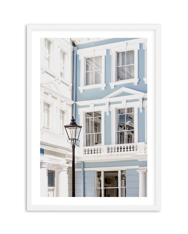 London 'Blue House' Art Print-PRINT-Olive et Oriel-Olive et Oriel-A5 | 5.8" x 8.3" | 14.8 x 21cm-White-With White Border-Buy-Australian-Art-Prints-Online-with-Olive-et-Oriel-Your-Artwork-Specialists-Austrailia-Decorate-With-Coastal-Photo-Wall-Art-Prints-From-Our-Beach-House-Artwork-Collection-Fine-Poster-and-Framed-Artwork