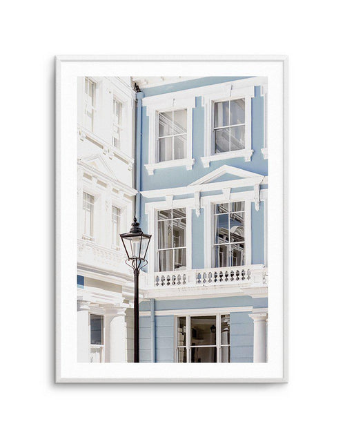 London 'Blue House' Art Print-PRINT-Olive et Oriel-Olive et Oriel-A5 | 5.8" x 8.3" | 14.8 x 21cm-Unframed Art Print-With White Border-Buy-Australian-Art-Prints-Online-with-Olive-et-Oriel-Your-Artwork-Specialists-Austrailia-Decorate-With-Coastal-Photo-Wall-Art-Prints-From-Our-Beach-House-Artwork-Collection-Fine-Poster-and-Framed-Artwork