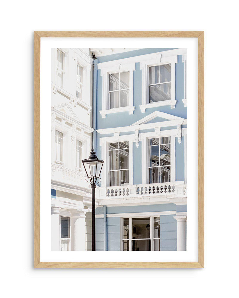 London 'Blue House' Art Print-PRINT-Olive et Oriel-Olive et Oriel-A5 | 5.8" x 8.3" | 14.8 x 21cm-Oak-With White Border-Buy-Australian-Art-Prints-Online-with-Olive-et-Oriel-Your-Artwork-Specialists-Austrailia-Decorate-With-Coastal-Photo-Wall-Art-Prints-From-Our-Beach-House-Artwork-Collection-Fine-Poster-and-Framed-Artwork