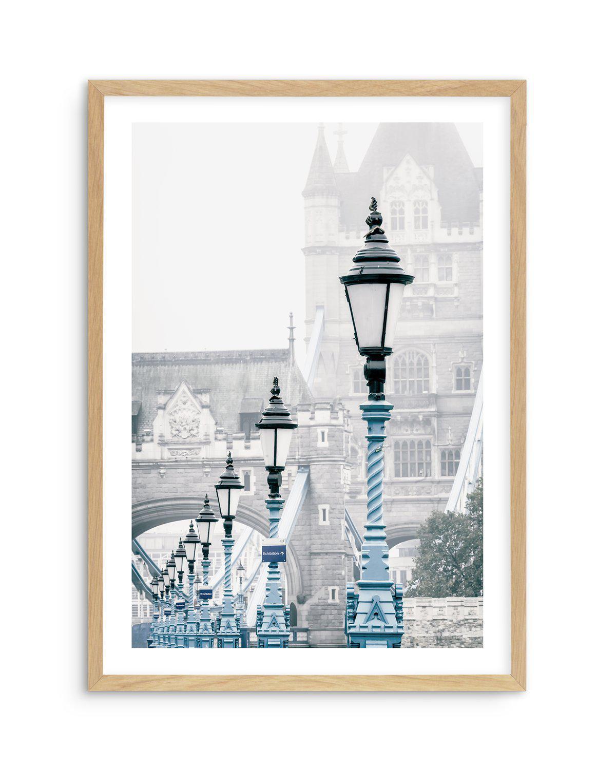 London 'Blue Lights' Art Print-PRINT-Olive et Oriel-Olive et Oriel-A5 | 5.8" x 8.3" | 14.8 x 21cm-Oak-With White Border-Buy-Australian-Art-Prints-Online-with-Olive-et-Oriel-Your-Artwork-Specialists-Austrailia-Decorate-With-Coastal-Photo-Wall-Art-Prints-From-Our-Beach-House-Artwork-Collection-Fine-Poster-and-Framed-Artwork