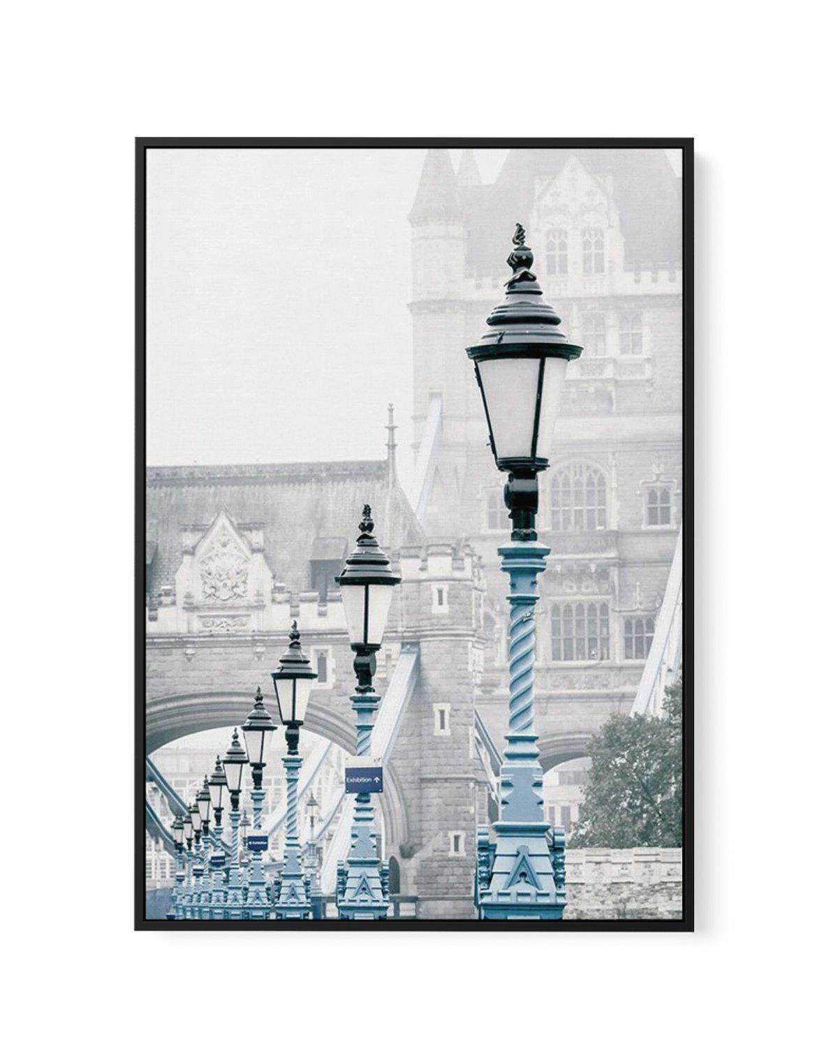 London 'Blue Lights' | Framed Canvas-CANVAS-You can shop wall art online with Olive et Oriel for everything from abstract art to fun kids wall art. Our beautiful modern art prints and canvas art are available from large canvas prints to wall art paintings and our proudly Australian artwork collection offers only the highest quality framed large wall art and canvas art Australia - You can buy fashion photography prints or Hampton print posters and paintings on canvas from Olive et Oriel and have 